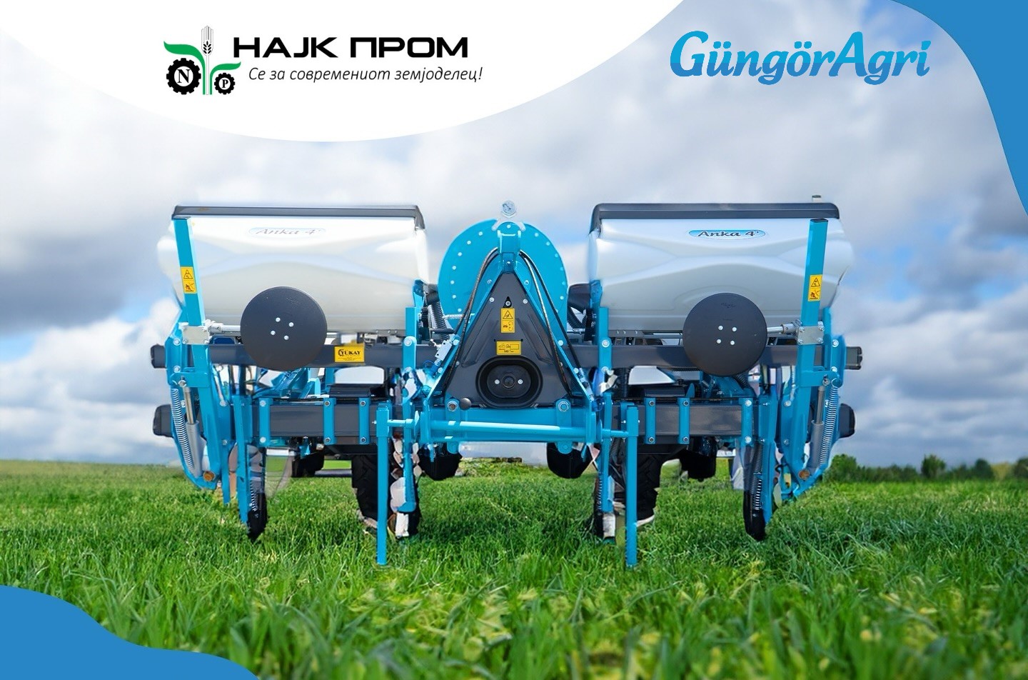 SEALKA ZA PCENKA GUNGOR / VAKUMSKA / 4 REDNA / SO DEPOZITOR ZA GUBRE